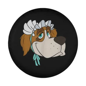 Disney Peter Pan Nana St. Bernard dog big face in bonnet spare tire cover design