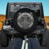 Odin mask runes Norse compass Viking spare tire cover for Mercedes G-Class with no camera hole