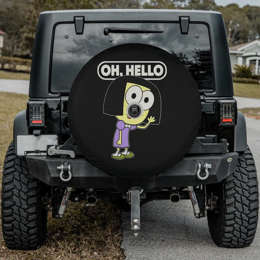 oh hello tilly big city greens cartoon spare tire cover with camera hole for SUV