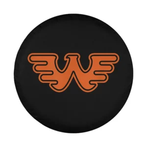 orange retro W logo Waylon Jennings design for spare tire cover