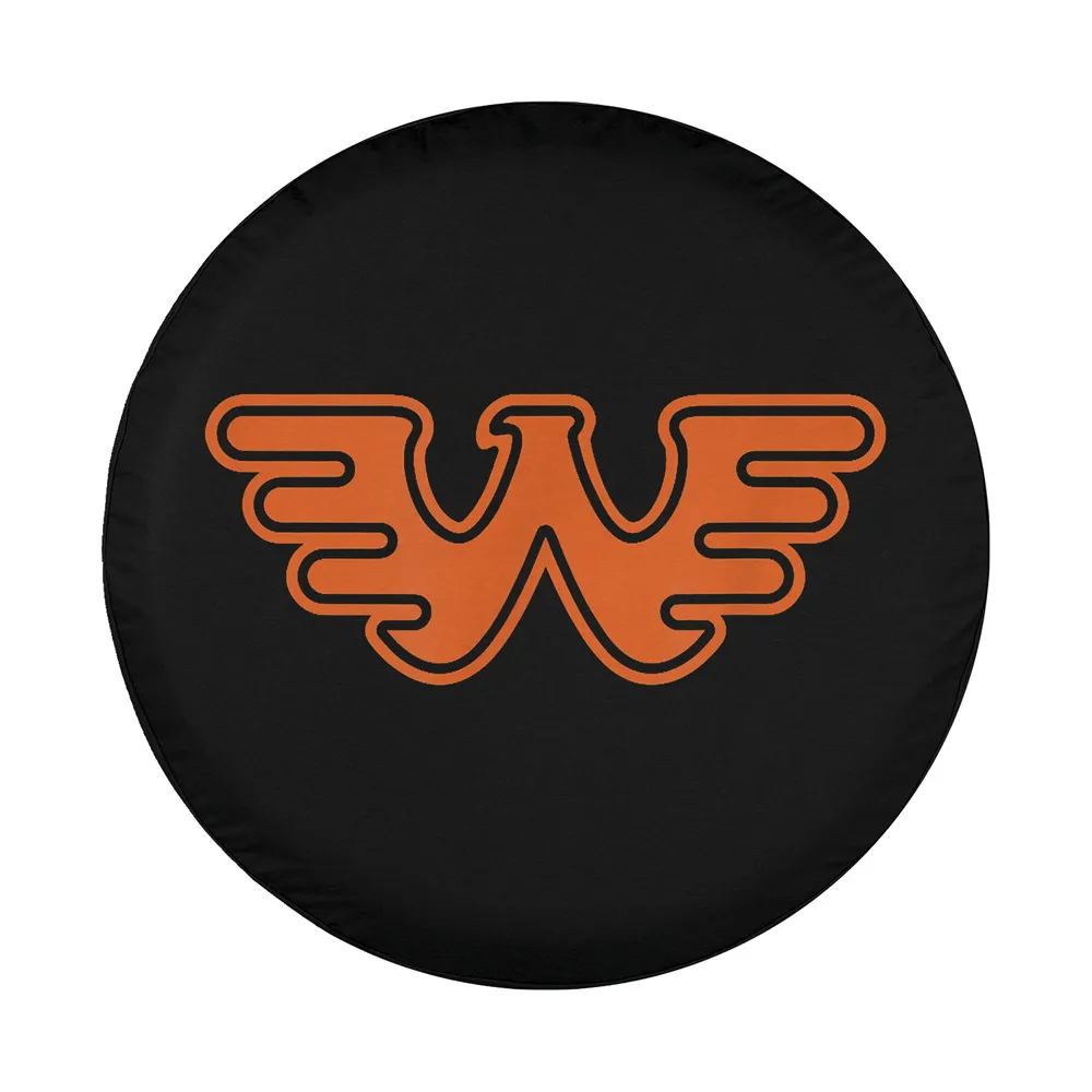 orange retro W logo Waylon Jennings design for spare tire cover
