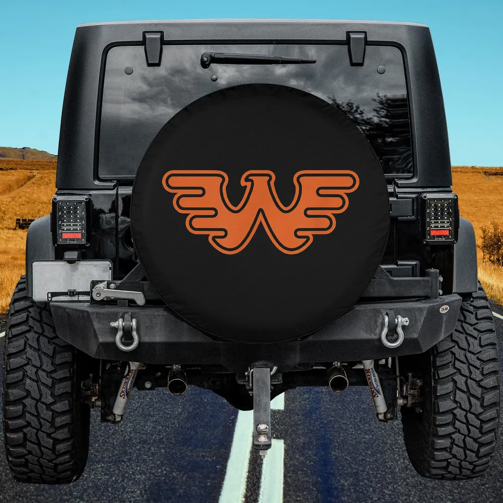 orange retro W logo Waylon Jennings spare tire cover no camera hole for G-Wagon