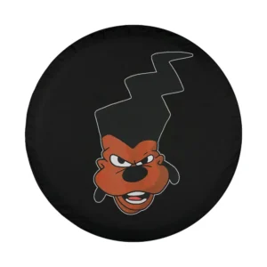 Powerline zigzag hair Goofy Movie floating cartoon head graphic design only