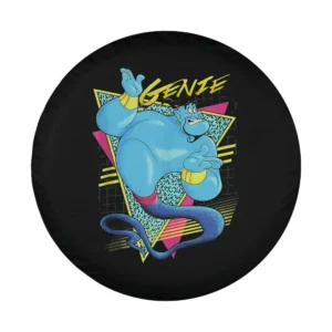 Retro abstract Genie triangle Disney Aladdin design for custom spare tire cover