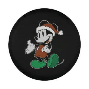 Disney Christmas Mickey Mouse in Santa hat and green shoes design only