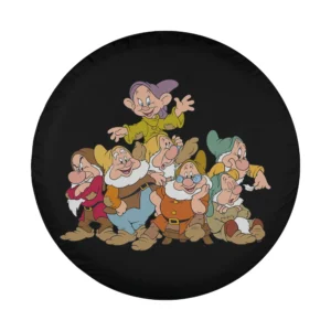 Seven Dwarfs cartoon group design for Disney movie spare tire cover