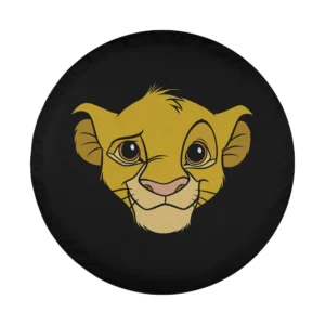 Simba face portrait Lion King movie logo design only