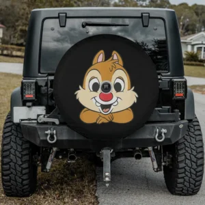 Smiling Dale cartoon arms Disney spare tire cover with camera hole for SUV