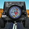 Stained glass Sora keyblade Disney Kingdom Hearts spare tire cover no camera hole for Jeep