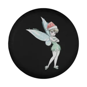 Tinker Bell Santa hat fairy wings design closeup