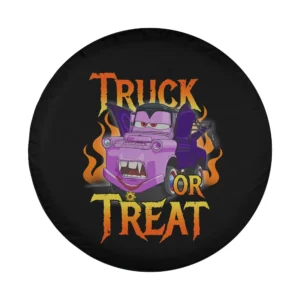 Vampire truck flames Disney Pixar Cars Halloween spare tire cover design only