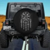 Vegvisir Compass Viking Runes Norse Symbols Spare Tire Cover No Camera Hole