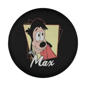 Max Goof vintage distressed Disney poster design for spare tire cover
