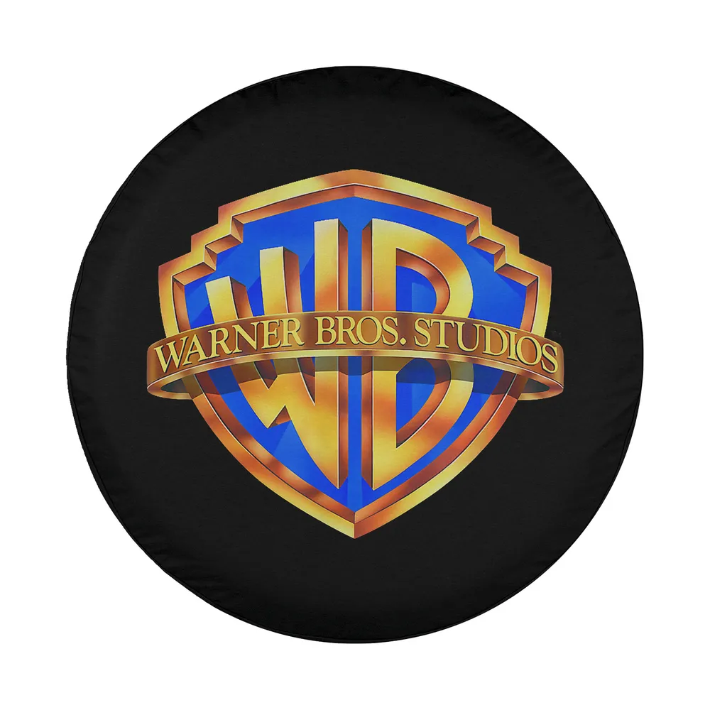 Warner Bros Studios gold blue emblem design for Mercedes G-Wagon spare tire cover