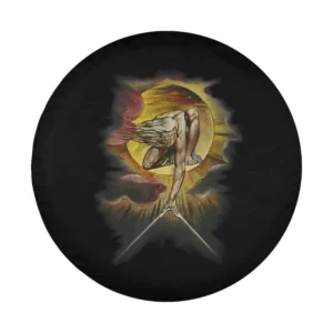 William Blake The Ancient Of Days radiant sun art design for spare tire cover