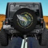 yellowfin tuna compass distressed deep sea fishing spare tire cover no camera hole for Mercedes G-Wagon
